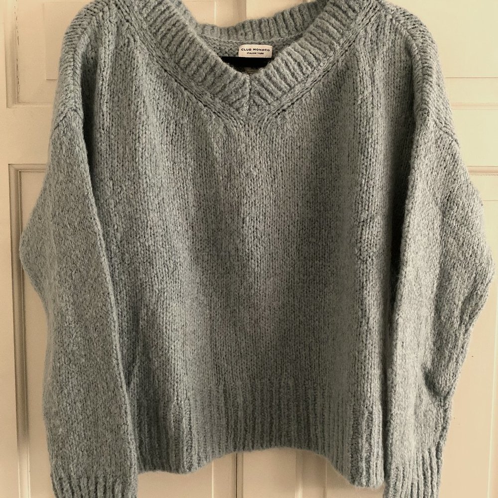 Club Monaco, Size M, Blue/Gray Sweater